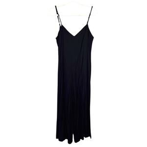 HANNAH LAVERY Lake Jumpsuit Black Flowy US Size 4 Neutral Minimalist Wide Leg